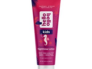 لوشن Hello Bello Sugar Plum Lullaby الفاخر | ترطيب نباتي وخالٍ من القسوة ، تم اختباره من قبل أطباء الجلدية ومضاد للحساسية للبشرة الحساسة ، مغذي وغير دهني للأطفال والرضع | 8.5 أونصة سائلة