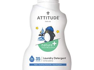 منظف ملابس الأطفال ATTITUDE ، لا يسبب الحساسية ، خالٍ من الصبغة ، عالي الكفاءة وقياسي ، البابونج المهدئ ، 35.5 أونصة سائلة ، 35 حمولة
