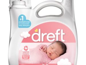 مرحلة Dreft 1: منظف غسيل سائل للأطفال حديثي الولادة ، 89 حمولة ، 128 أونصة سائلة ، اختيار واحد من أطباء الأطفال