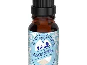 Bargz 10ml Powder Supreme زيت عطري عطري برائحة الأطفال [رائحة حلوة ناعمة طويلة الأمد] ، كولونيا منعشة للأطفال للرجال والنساء