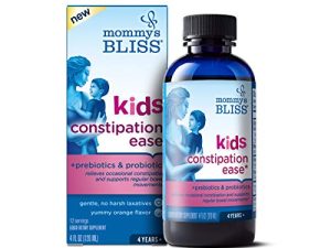 يخفف الإمساك للأطفال من Mommy's Bliss باستخدام البريبايوتكس والبروبيوتيك: يدعم الانتظام وصحة الجهاز الهضمي ، ويخفف الإمساك للأطفال ، من سن 4 سنوات فما فوق ، 4 أونصات سائلة