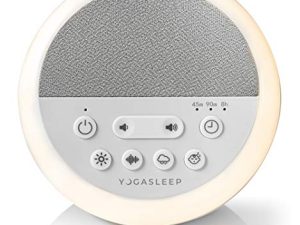 Yogasleep Nod White Noise Sound Machine ، مع ضوء ليلي ناعم ومؤقت للنوم ، 20 خيارًا للصوت بما في ذلك التهويدات ، والضوضاء الطبيعية والوردية ، ومساعد على النوم للأطفال والكبار ، وإلغاء الضوضاء لخصوصية المكتب