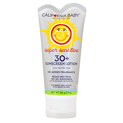 California Baby Super Sensitive Broad-Spectrum SPF 30+ واقي من الشمس | بدون فرانجرانس - نباتي 100٪ (معتمد من وزارة الزراعة الأمريكية) | صديق للحساسية | خالية من البنزين | واقي من الشمس للرضع والأطفال والكبار للبشرة الجافة والحساسة | 82 جم / 2.9 أونصة. California Baby Super Sensitive Broad-Spectrum SPF 30+ واقي من الشمس | بدون فرانجرانس - نباتي 100٪ (معتمد من وزارة الزراعة الأمريكية) | صديق للحساسية | خالية من البنزين | واقي من الشمس للرضع والأطفال والكبار للبشرة الجافة والحساسة | 82 جم / 2.9 أونصة.