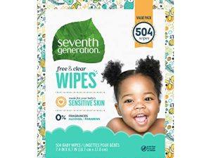 مناديل الأطفال المبللة من الجيل السابع مع مناديل مبللة لحماية البشرة الحساسة من Snap Seal ، عدد 504 مناديل