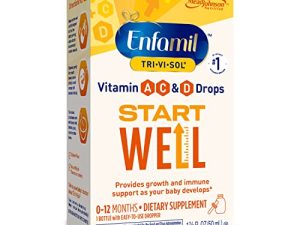 Enfamil Prenatals & Baby Vitamins Tri-Vi-Sol Vitamin A، C & D قطرات متعددة الفيتامينات للرضع ، تدعم النمو والصحة المناعية ، زجاجة قطارة 50 مل ، 1.69 أونصة سائلة (عبوة من 1) ، MJ-030